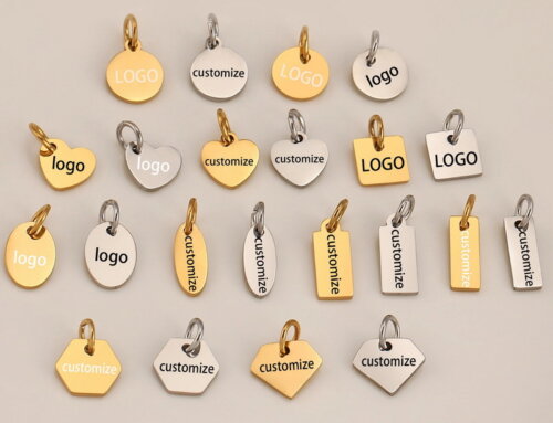 Custom Logo Engraved Stainless Steel Extension Tags – Multiple Shapes for Jewelry Branding